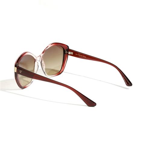 Vintage Transparent Brown Blue Pink Frame Brown Blue Grey Gradient Lens ...