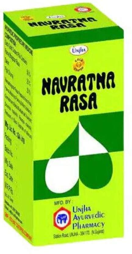 Unjha Navratna Rasa Gold Coated (1 Pack, 15 Tablets) Price in India ...
