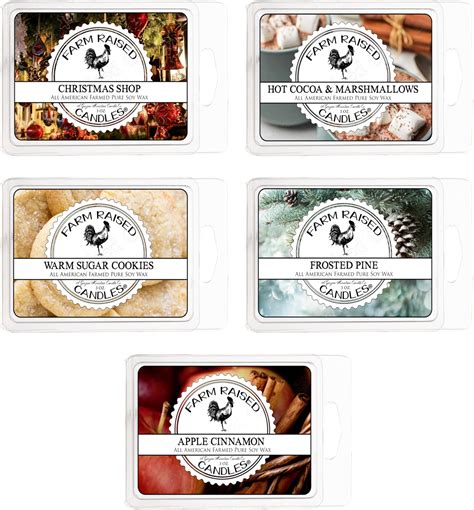 Amazon.com: Winter Wax Melts, 16 Ounces 5 Pack, Hot Cocoa, Frosted Pine ...