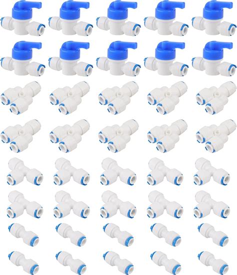 Amazon.com: Newzoll 1/4" Water Line Fittings Set, 35Pcs Quick Connect ...