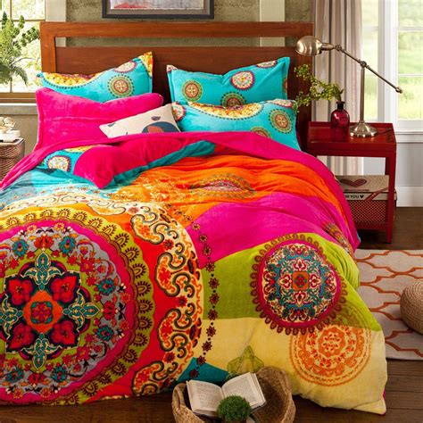 Paisley Bohemian Bedding for Adult T96 Boho Duvet Cover Set Farley ...