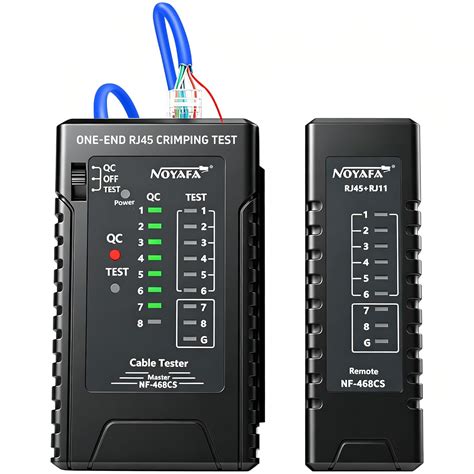 ZHOUCE Network Cable Tester, RJ45/RJ11/CAT5/CAT6/CAT7/POE Test, UTP/STP ...