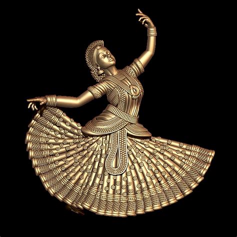 Bharatanatyam Dancing Female 3D Model