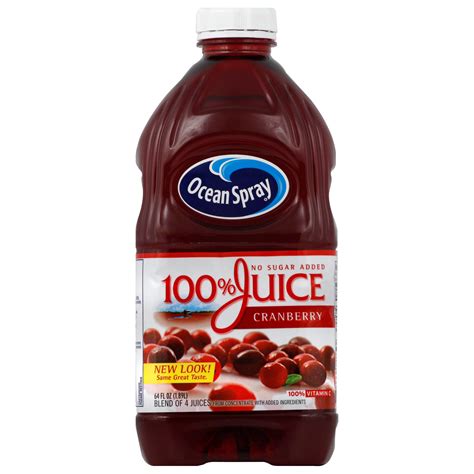 Ocean Spray No Sugar Added 100% Cranberry Juice - Shop Juice at H-E-B