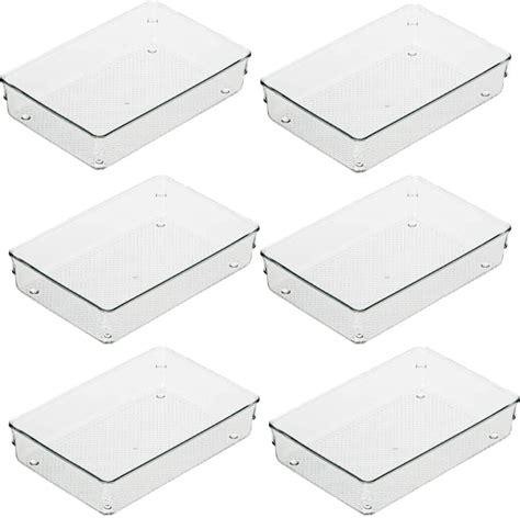 Kepzell 6 Pcs Desk Organizer Trays Storage box organizer for Makeup ...