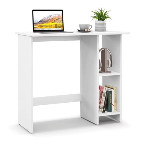 Small White Computer Desk 的图像结果