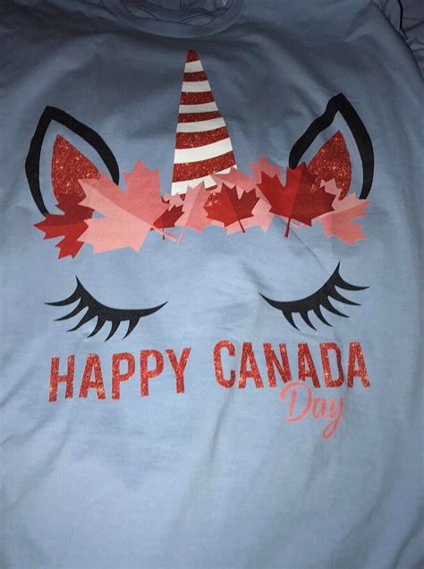 The shirt I wore on Canada Day. I love unicorns | Scrolller