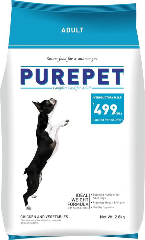 Purepet Adult Dry Dog Food,Chicken and Vegetable Flavor 2.8Kg Pack ...