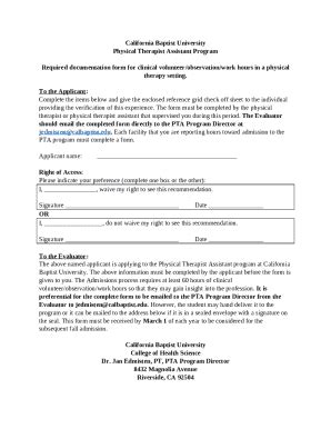 Ptcas Observation Hours - Fill Online, Printable, ... Doc Template ...