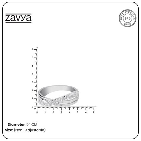 Divine Cross Rhodium Plated 925 Sterling Silver Women's Ring – Zavya