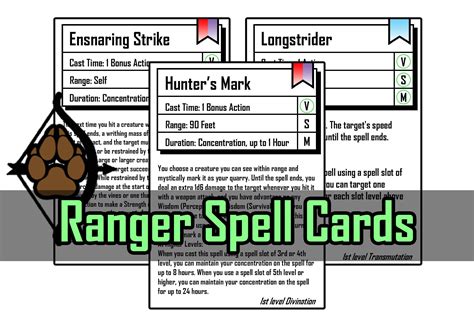 Dnd 5E Wikidot Ranger Spells at Jamie Kingsbury blog