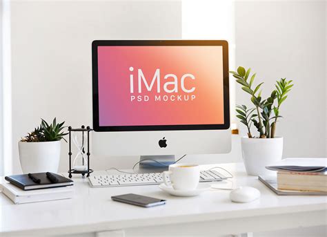 21.5 Inch Apple iMac Mockup | Free PSD Templates