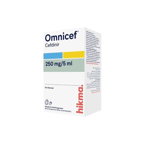 Omnicef 250mg/5ml 60Ml Susp