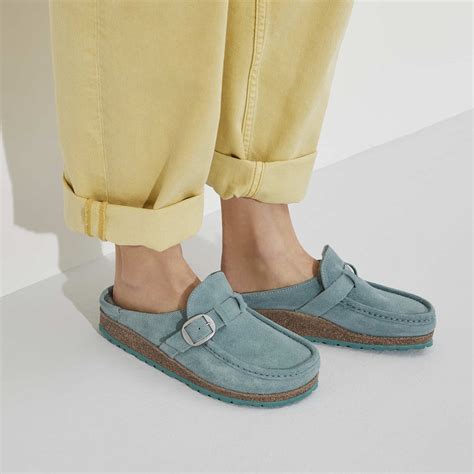 Buy Green Green/Beryl Buckley Suede Leather Online in India | BIRKENSTOCK