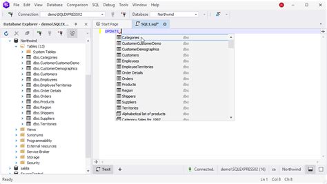 SQL Server Update Statement 的图像结果