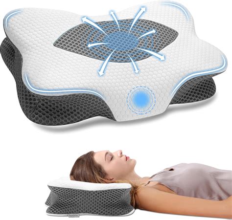 Amazon.com: JINXIA Cervical Pillow Memory Foam Pillows for Neck Pain ...