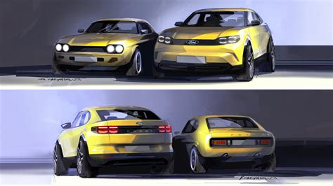 2025 Ford Capri revealed as an electric four-door take on the iconic coupe - Automotive Daily