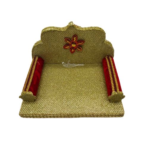 Buy Kanha Ji - Designer Golden Singhasan For Ladoo Gopal/Kanha JI ...