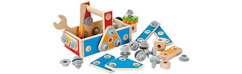 Buy Hape Handyman Go-to-Caddy Kid's Wooden Tool Box Set (Amazon ...