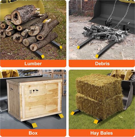 VEVOR 60 Clamp on Pallet Forks, 4000lbs Capacity India | Ubuy