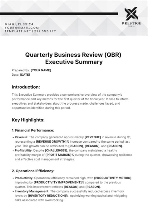 Executive Review Template - astra.edu.pl