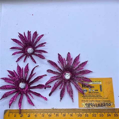 Acrylic fancy attractive artificial flower art and craft decoration ...