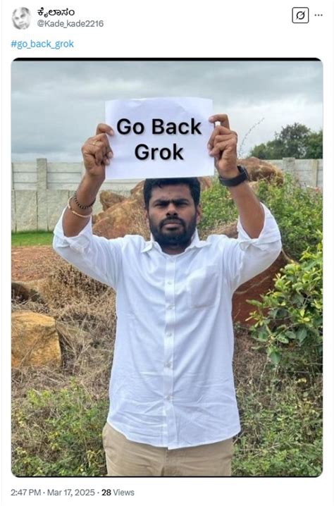 Fact Check: Viral Photo Claiming To Show Annamalai Holding ‘Go Back ...