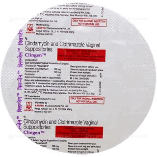 Clingen 100/100 MG Suppository | Order Clingen 100/100 MG Suppository ...
