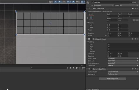 Grid Layout in Unity 的图像结果