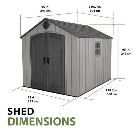 Lifetime Cobertizo de almacenamiento - Best Brand Pacas