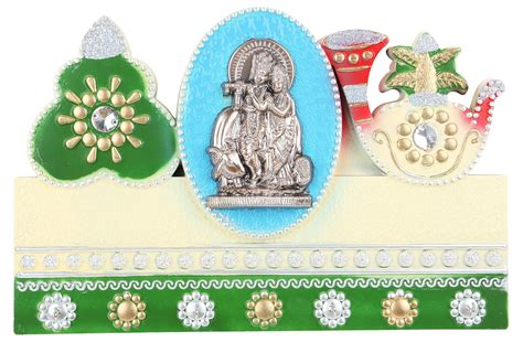 Mumbai mAD Porcelain Bone China Lord Radha Krishna Wall Decor (16 cm x ...