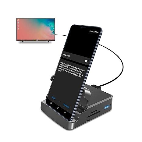 GKI Docking Station, USB C Mobile Phone to 4K HDMI Hub, 7-in-1 Charging ...