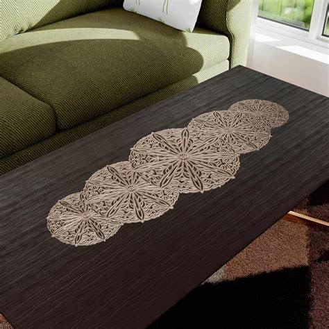 Buy Fun Homes 13x36 Inch Soft Leather Anti Slip Table Runner for Centre ...