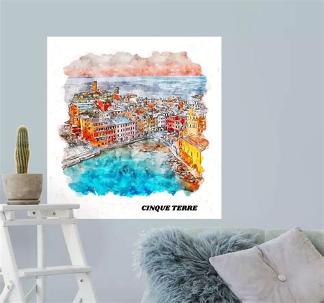 Cinque Terre View location sticker