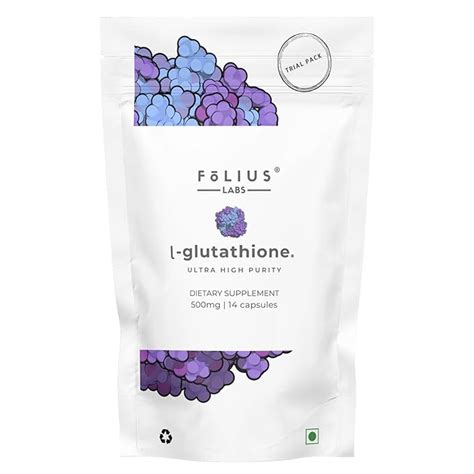 FOLIUS LABS L-Glutathione 98% (Reduced) - Highly Bioavailable and ...