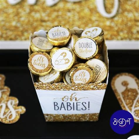 twin baby shower favors to make