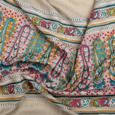 Paisley Fusion Embroidered Shawl – Shingora