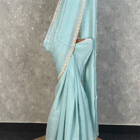 ORGANZA HAND EMBROIDERY SAREE – Itiha