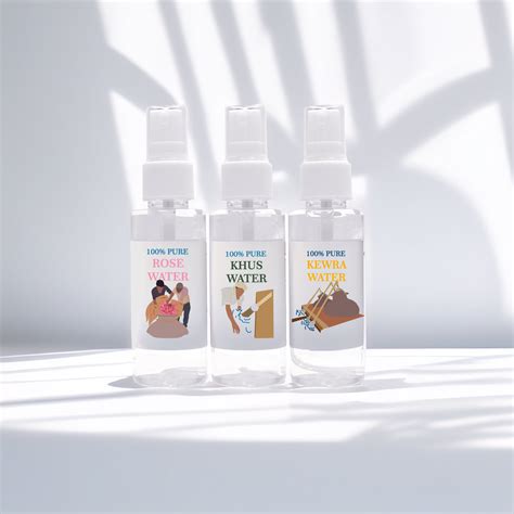 Mini Hydrosol Trio Bundle (Rose, Kewra & Khus 50 ml Each) – Heritage Box
