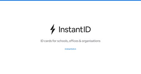 Instant ID — ID cards for schools, offices & organisations