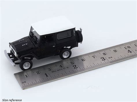 Toyota Land Cruiser FJ40 Black White 1:64 Hobby Fans diecast scale ...