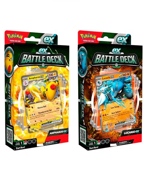 POKEMON TRADING CARD GAME AMPHAROS Y LUCARIO EX BATTLE DECK – Gameplanet