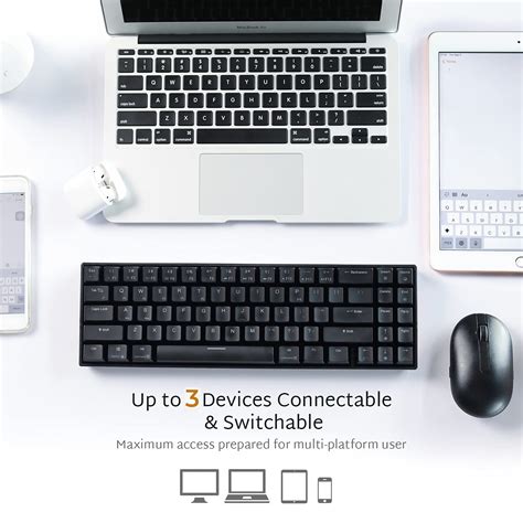 Royal Kludge RK71 Wireless Triple Mode (Bluetooth, 2.4Ghz and Wired) 2 ...