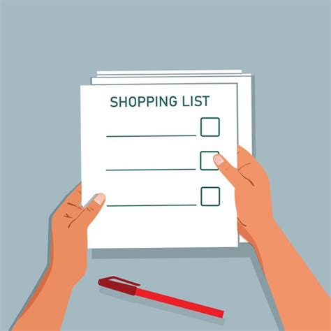 Shopping List Cartoon 的图像结果