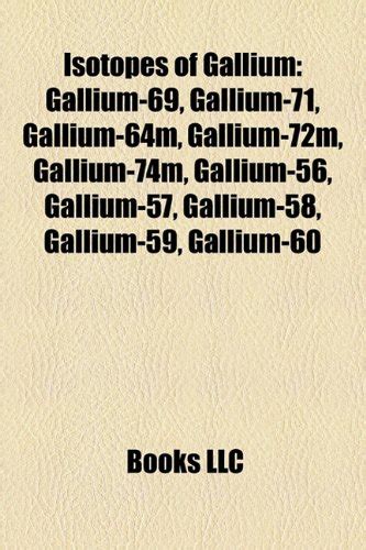 Isotopes of Gallium: Gallium-69, Gallium-71, Gallium-64m, Gallium-72m ...