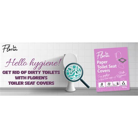 Floren: Disposable Toilet Seat Covers - Pee Essential - 40 Sheets ...
