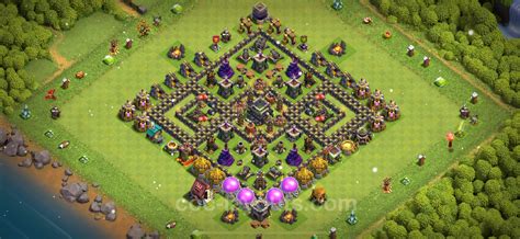 Trophy (Defense) Base TH9 with Link - Clash of Clans 2024 - Town Hall ...