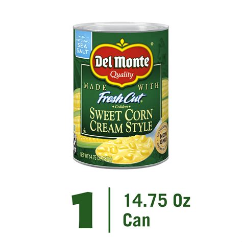(8 pack) Del Monte Golden Sweet Cream Corn, Canned Vegetables, 14.75 oz ...