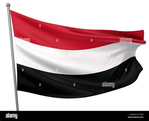 Yemen National Flag - All Countries Collection - Isolated Image Stock Photo - Alamy