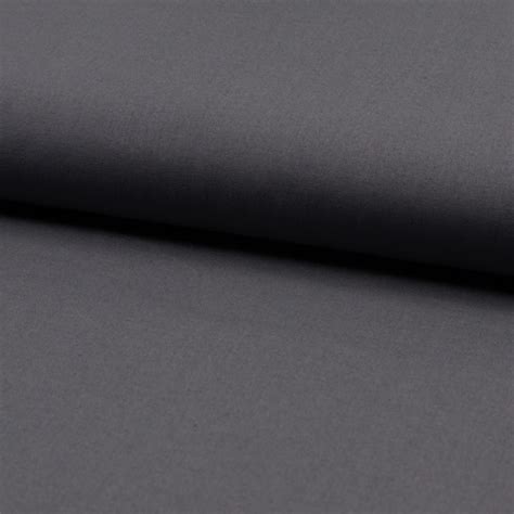 0,5m Baumwolle Uni, dunkles Grau antrazith - kaufen